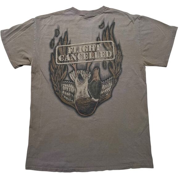 Vintage Other - Vintage Bone Head Outfitters Hunting T Shirt - Flight Canceled Graphic Tee - M